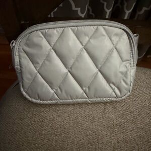 Vera Bradley Quilted Silver Belt Bag